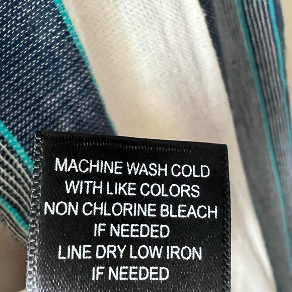 Crystal Sky Medium Blue & White Striped Romper - Picture 10 of 14